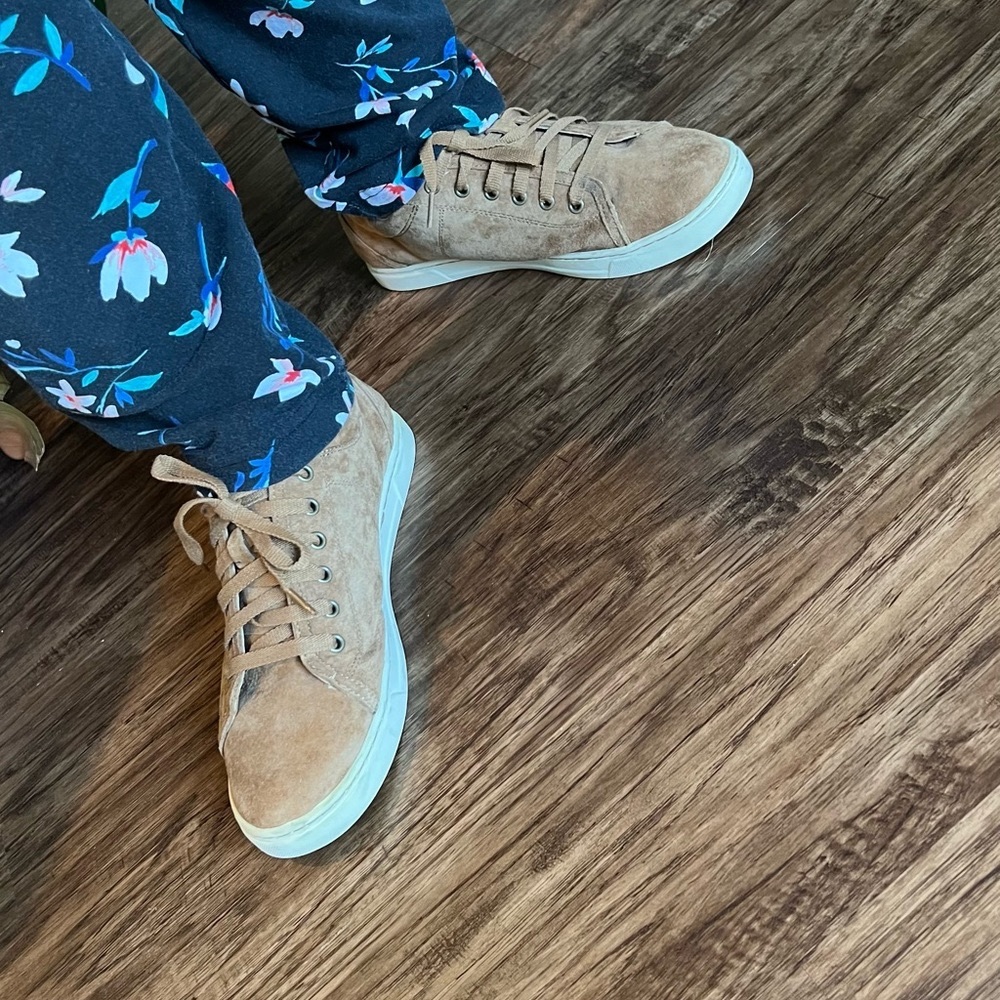 Women’s Ugg sneakers. Suede, camel color, size 9.  Very nice condition!